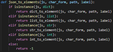 JSON to Element Code